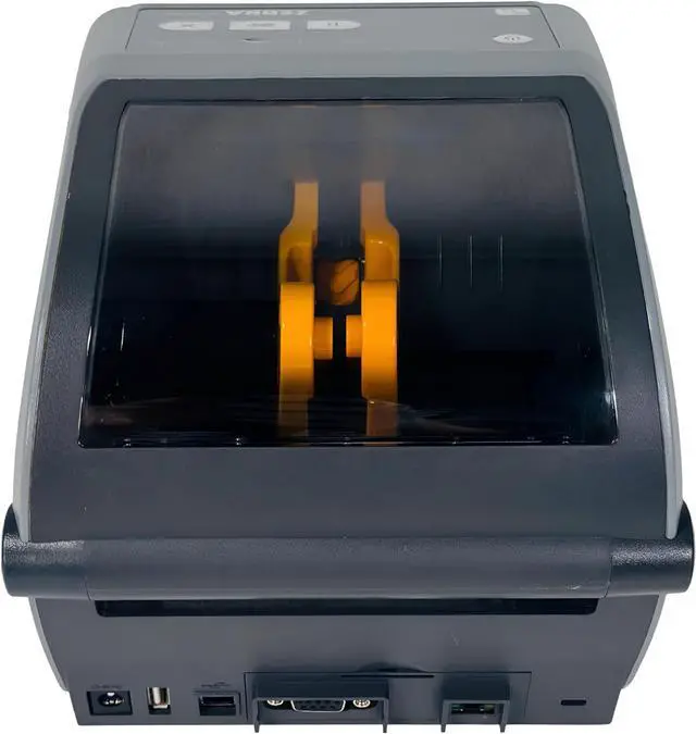 Alt view image 6 of 6 - Ze bra ZD621 ZD6A042-D21F00EZ Direct Thermal Label Printer Cutter USB LAN BT, Bundle with AC Adapter USB and Ethernet Cables