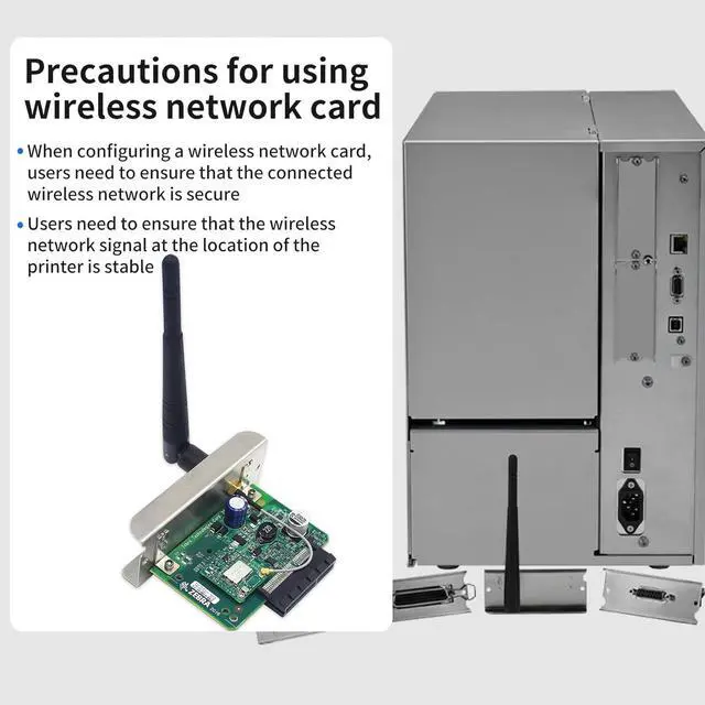 Alt view image 4 of 7 - P1083320-037A Ze branet Wireless Card 802.11ac for Ze bra ZT510 Thermal Bar code Printer 203dpi 300dpi Wireless Card USA and Canada