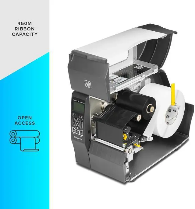 Alt view image 5 of 7 - Ze bra Technologies ZT23042-T01000FZ ZT230 Label Printer, Monochrome, Direct Thermal/Thermal Transfer