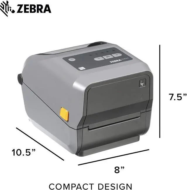 Alt view image 6 of 7 - Ze bra ZD620t Thermal Transfer Desktop Printer 203 dpi Print Width 4 in Ethernet Serial USB ZD62042-T01F00EZ