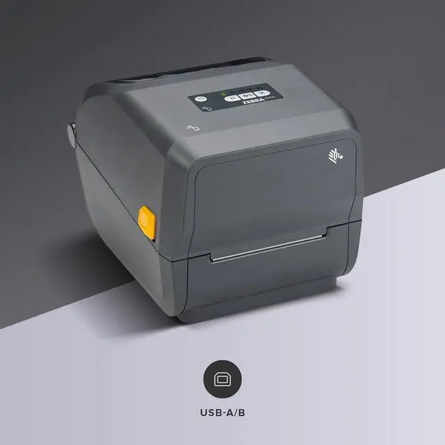 Alt view image 2 of 5 - Ze bra ZD421 Thermal Transfer Desktop Printer 203 dpi Print Width 4-inch USB Ethernet ZD4A042-301E00EZ | Includes Jetset Software