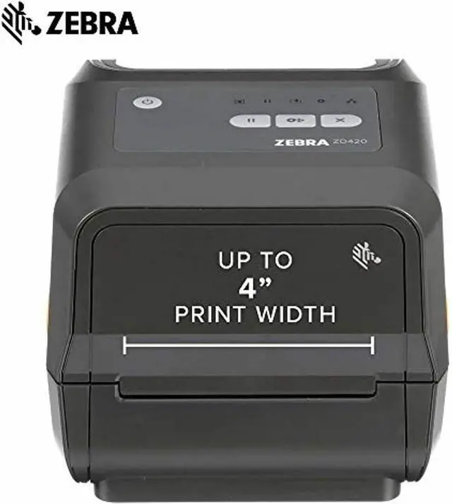 Alt view image 3 of 4 - Ze bra ZD420t Thermal Transfer Label Printer  4" Print Width, 203 dpi, Bluetooth, Ethernet, USB, Model ZD42042-T01E00EZ
