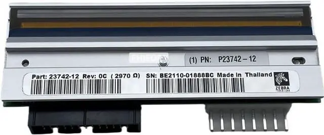 Main image of P1004233 Printhead for Ze bra 110Xi4 110XiIV Thermal Label Printer 600DPI Genuine P23742-12