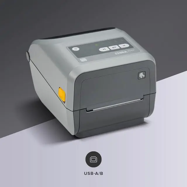 Alt view image 2 of 6 - Ze bra ZD421 Thermal Shipping Label Printer 4"| 300 DPI | No Ink Required | 4x6 | USB, Ethernet, Tap to Pair NFC | Easy Drop Ribbon | 1 Year Warranty |Thermal Transfer