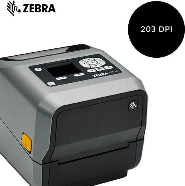 Alt view image 2 of 6 - Ze bra ZD620t Thermal Transfer Desktop Printer with LCD Screen 203 dpi Print Width 4 in WiFi Bluetooth USB Serial Ethernet ZD62142-T01L01EZ