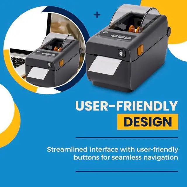 Alt view image 4 of 7 - Ze bra ZD410 Direct Thermal Label Printer | USB & Ethernet Connectivity | 2 Inch Print Width | ZD41022-D01E00EZ