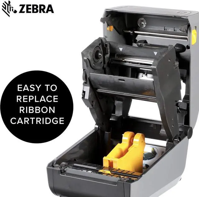 Alt view image 4 of 7 - Ze bra ZD621 Thermal Shipping Label Printer 4"- 203 DPI - No Ink Required - 4x6 - USB, Serial, Ethernet, Tap to Print NFC - 2 Year Warranty - UPS/USPS/FedEx - Direct Thermal