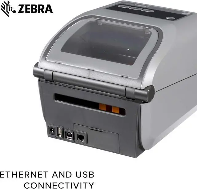 Alt view image 5 of 7 - Ze bra ZD621 Thermal Shipping Label Printer 4"- 203 DPI - No Ink Required - 4x6 - USB, Serial, Ethernet, Tap to Print NFC - 2 Year Warranty - UPS/USPS/FedEx - Direct Thermal