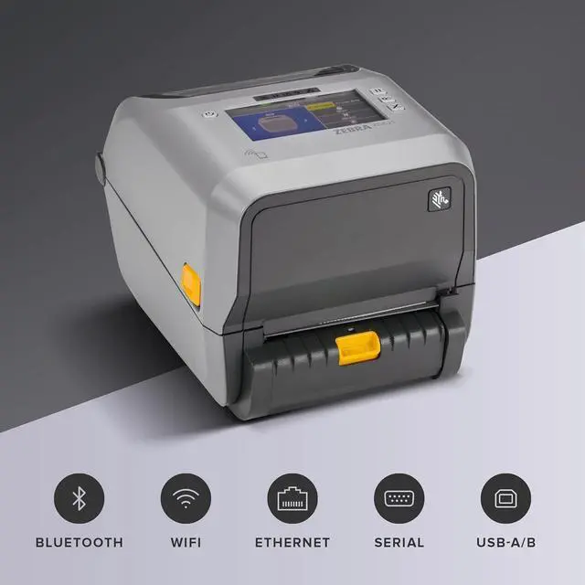 Alt view image 2 of 6 - Ze bra ZD621 Thermal Shipping Label Printer 4"- 203 DPI - No Ink Required - 4x6 - USB, Serial, Ethernet, Tap to Print NFC - 2 Year Warranty - UPS/USPS/FedEx - Direct Thermal