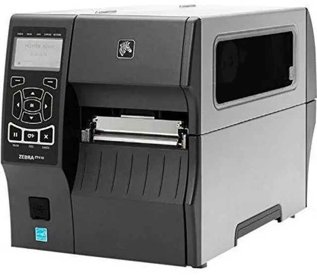 Main image of Ze bra ZT410 Direct Thermal/Thermal Transfer Printer - Monochrome - Desktop - Label Print - 4.09in Print Width - 14 in/s Mono - 300 dpi - Bluetooth - USB - Serial - Ethernet - LCD