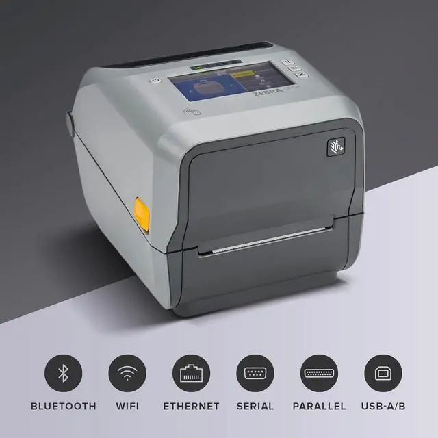 Alt view image 2 of 6 - Ze bra ZD621 Thermal Shipping Label Printer 4"| 203 DPI | No Ink Required | 4x6 | Wireless, USB, Serial, Ethernet, Tap to Print NFC | Color LCD | 2 Year Warranty | UPS/USPS/FedEx | Thermal Transfer