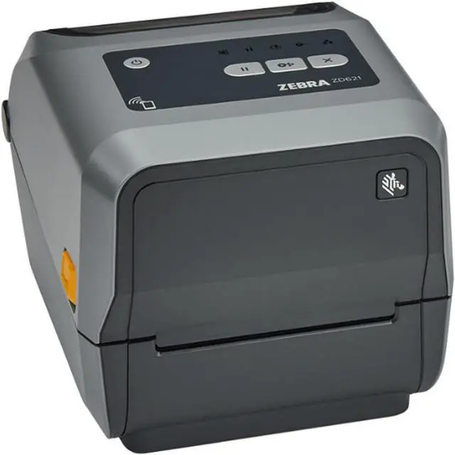 Main image of Ze bra ZD621 | Thermal Transfer & Direct Thermal Printer ZD6A043-301F00EZ | 300 DPI | USB, USB Host, Ethernet, Serial, BTLE5 Connectivity | Includes Jetset Software