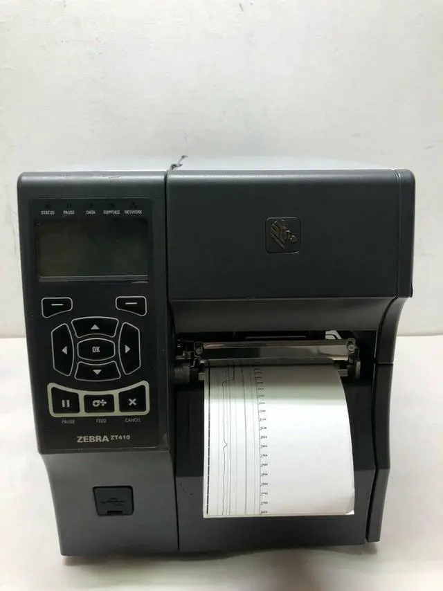 Alt view image 3 of 7 - Ze bra ZT410 ZT41042-T010000Z Ethernet Bluetooth USB Printer W/Print, Cables