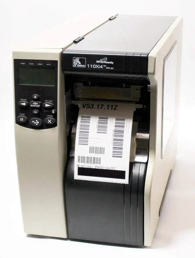 Main image of Ze bra Technologies 116-801-00001 Printer, RFID Ready, 4" DT/TT Tabletop, 600 DPI