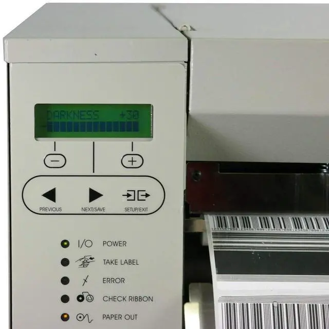 Alt view image 3 of 4 - Ze bra 10500-2001-0030 203 DPI, 4.1 INCH MAX Print Width, 4MB RAM, 6MB Flash, 8.0 IPS, BAR Code Printer, Serial/Parallel/ETHERNET CONNECTIVITY, Thermal Direct/Transfer