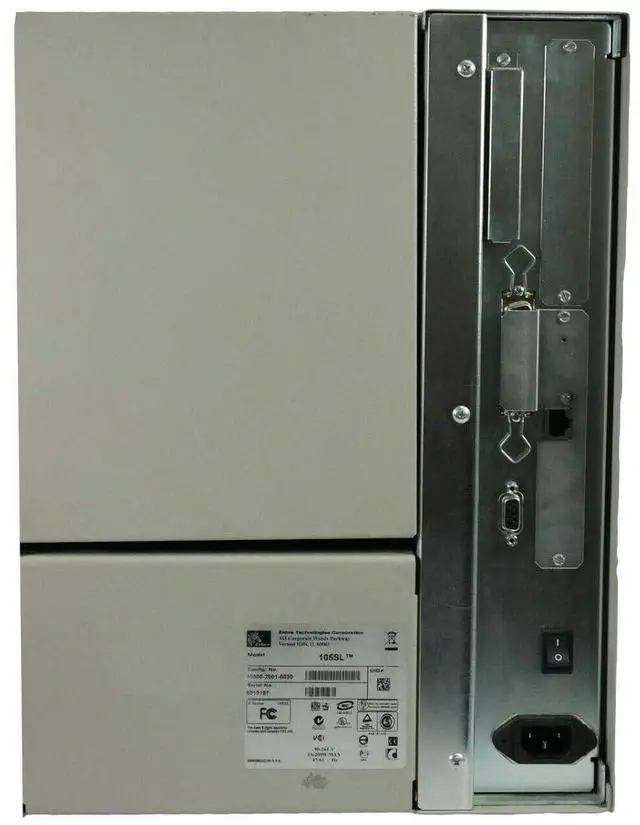 Alt view image 4 of 4 - Ze bra 10500-2001-0030 203 DPI, 4.1 INCH MAX Print Width, 4MB RAM, 6MB Flash, 8.0 IPS, BAR Code Printer, Serial/Parallel/ETHERNET CONNECTIVITY, Thermal Direct/Transfer