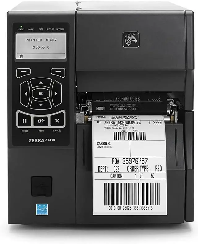 Alt view image 2 of 4 - Ze bra ZT41042-T010000Z Monochrome Bar code Thermal Printer