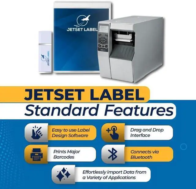 Alt view image 2 of 6 - Ze bra ZT510 Thermal Transfer & Direct Thermal Rugged Industrial Printer | 203 DPI | ZT51042-T010000Z | USB Bluetooth Serial Ethernet Connectivity | Replaces 105SL Plus | Includes Jet Set Software