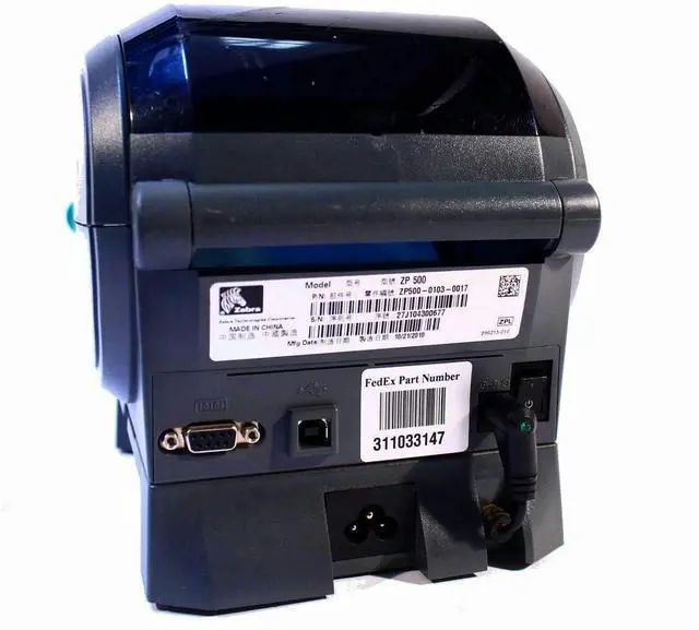Alt view image 2 of 2 - Genuine Ze bra ZP500 Plus ZP500-0103-0017 Direct Thermal Label Printer USB/Peeler