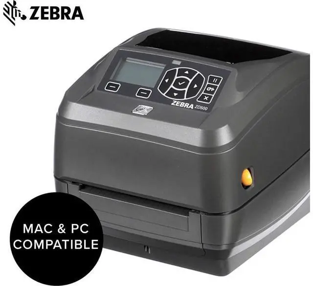 Alt view image 2 of 3 - Ze bra ZD500t Thermal Transfer Desktop Printer 203 dpi Print Width 4 in Ethernet Parallel Serial USB ZD50042-T01200FZ