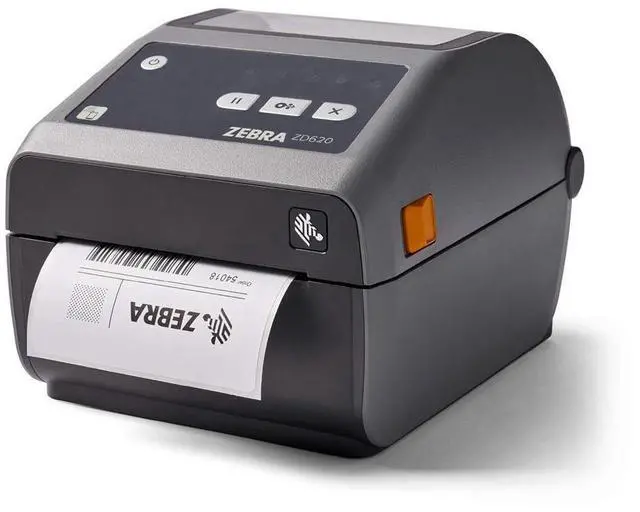 Main image of Genuine ZE BRA ZD620d Direct Thermal Desktop Printer 203 dpi Print Width 4 in Ethernet Serial USB ZD62042-D01F00EZ