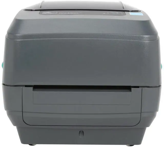 Alt view image 4 of 7 - Ze bra GX430t 4" Performance Desktop Thermal Transfer Label Printer, 300 dpi, USB, Serial, Ethernet, EPL2, ZPLII GX43-102410-000