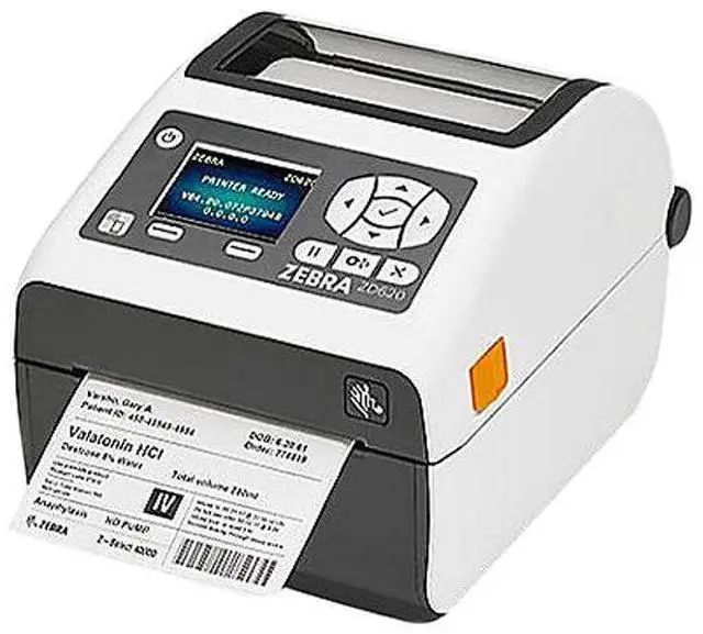 Alt view image 2 of 2 - Ze bra ZD620d-HC Direct Thermal Desktop Label Printer for Healthcare, LCD, 203 dpi, USB, USB Host, Serial, Ethernet, 802.11, BT USA/Canada, Standard EZPL - ZD62H42-D01L01EZ