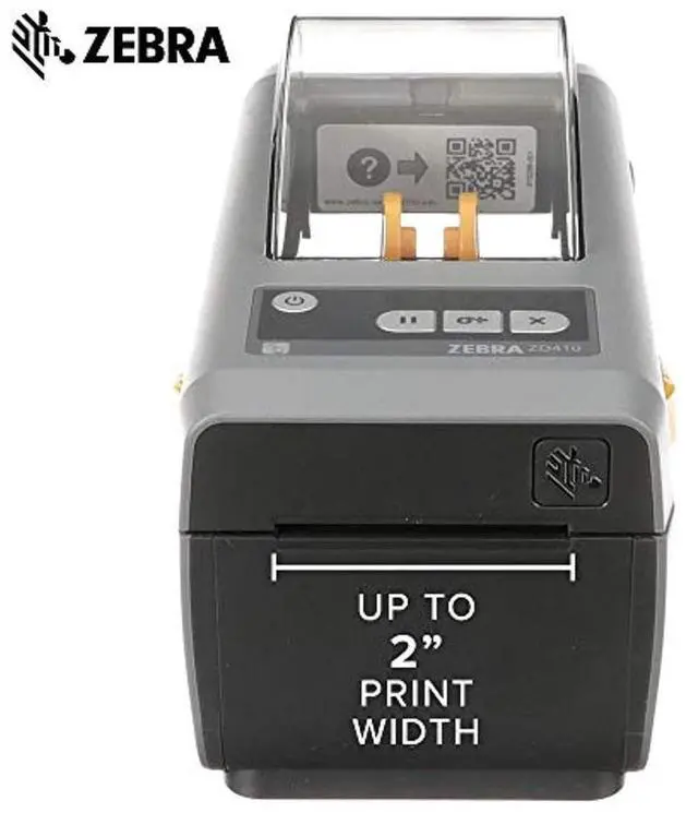 Alt view image 2 of 5 - Ze bra ZD410 Direct Thermal Desktop Printer Print Width of 2 in USB Ethernet Connectivity ZD41022-D01E00EZ (ZD41022-D01E00EZ)