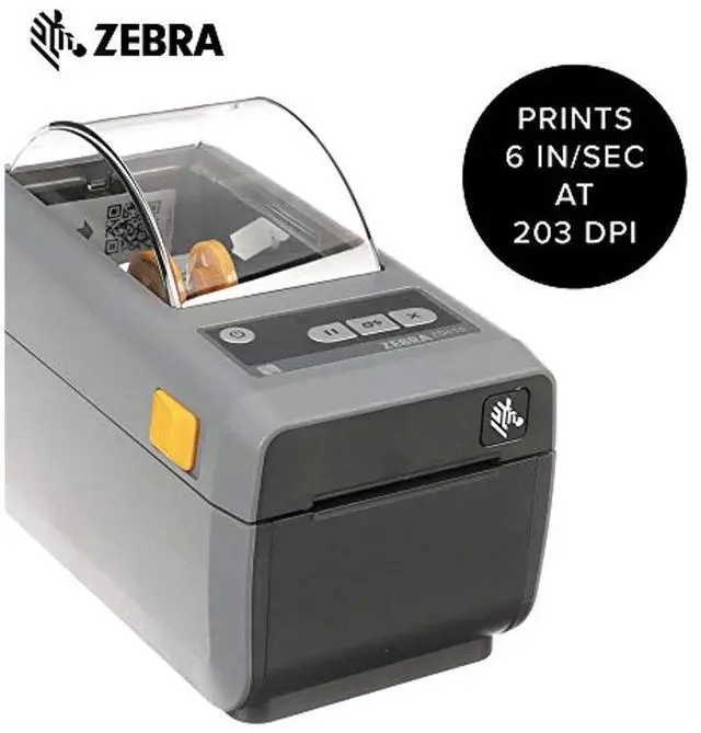 Alt view image 3 of 5 - Ze bra ZD410 Direct Thermal Desktop Printer Print Width of 2 in USB Ethernet Connectivity ZD41022-D01E00EZ (ZD41022-D01E00EZ)