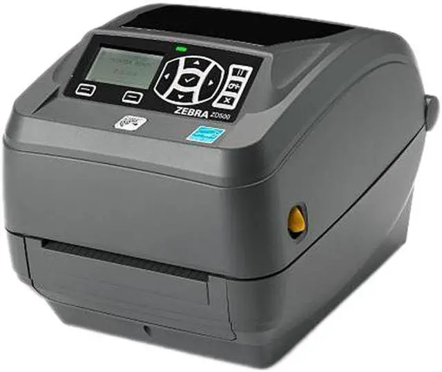 Main image of Ze bra ZD500 4" Desktop Thermal Transfer Label Printer, 203 dpi, USB, Serial, Centronics Parallel, Ethernet - ZD50042-T01200FZ