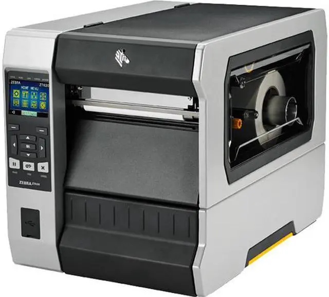 Alt view image 2 of 3 - Ze bra ZT620 6" Thermal Transfer Label Printer with Color Screen, 300dpi, Serial, USB, Gigabit Ethernet, Bluetooth 4.0, USB Host, Wireless 802.11 AC Card:US & Canada, Tear, ZPL ZT62063-T01A100Z