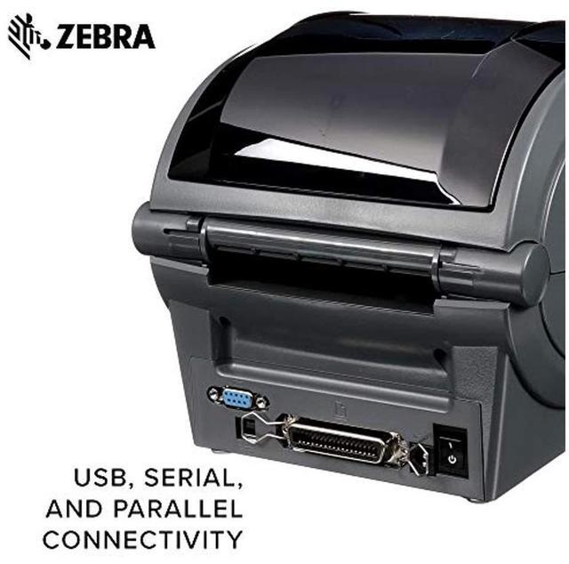Alt view image 2 of 5 - Ze bra GK420t 4" GK42-102510-000 Desktop Thermal Transfer Label Printer, 203 dpi, USB, Serial, Centronics Parallel, EPL, ZPLII - GK42-102510-000