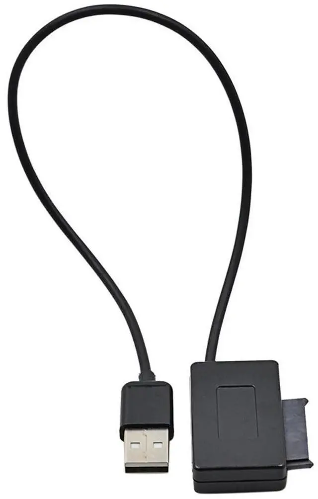 Alt view image 2 of 4 - For Laptop ODD CD-ROM DVD-ROM for 2nd HDD Caddy Drive Adapter Generation lll USB 2.0 to 7+6 13Pin Slimline SATA Cable with LED