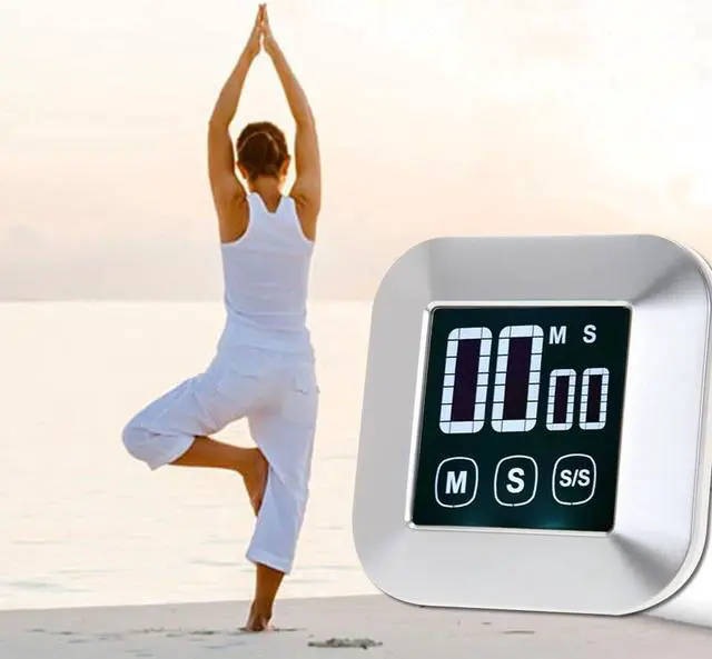 Alt view image 4 of 5 - LCD Digital Touch Screen Kitchen Timer With Backlight Cooking Tools Digital Timer Kitchen Gadgets Cooking Tools With Alarm Clock