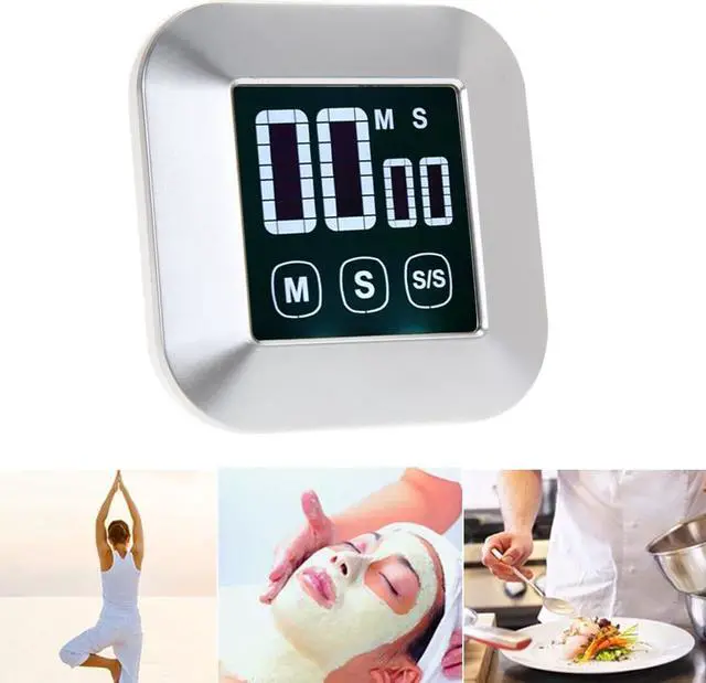 Alt view image 2 of 5 - LCD Digital Touch Screen Kitchen Timer With Backlight Cooking Tools Digital Timer Kitchen Gadgets Cooking Tools With Alarm Clock