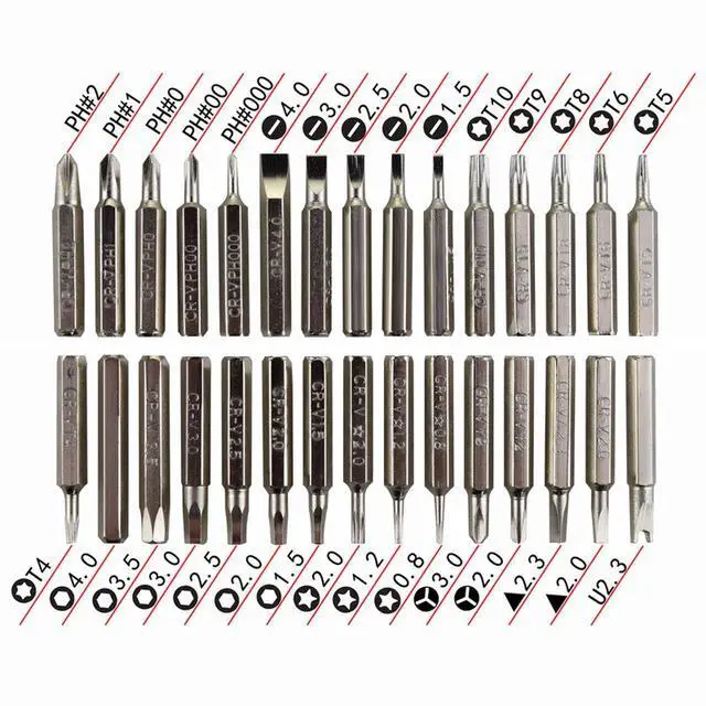 Alt view image 5 of 6 - Hot Sale Precision Screwdriver Set of 32 in 1 mini magnetic Screwdriver Set For phone Mobile iPad Camera maintenance tool torx
