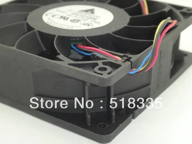Alt view image 5 of 6 - for delta 12CM  120mm 1225 12025 120*120*25MM PWM Fan TFC1212DE 252CFM vs PFB1212UHE Most Powerful Server CaseFan