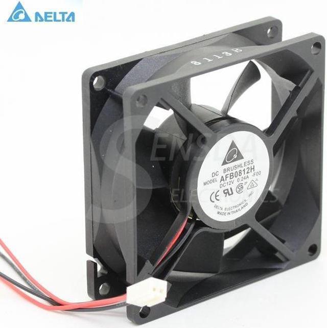 for delta AFB0812H dc fan 80mm fan 8025 DC 12V 0.24A pc case 3-pin