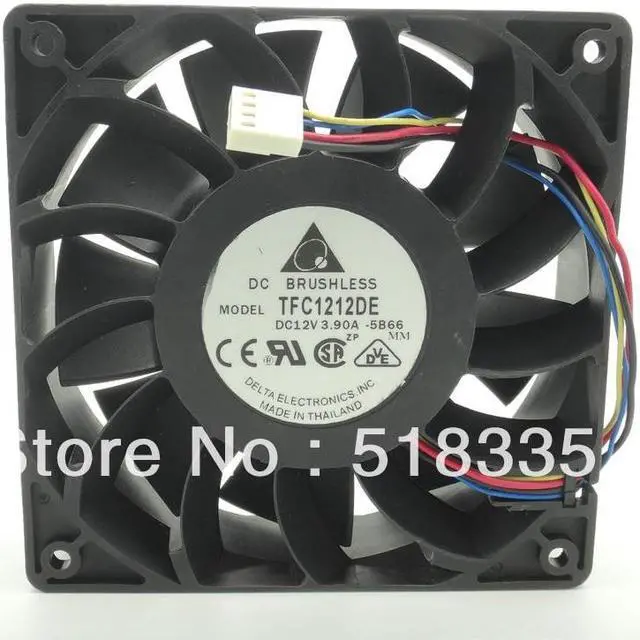 Alt view image 2 of 6 - for delta 12CM  120mm 1225 12025 120*120*25MM PWM Fan TFC1212DE 252CFM vs PFB1212UHE Most Powerful Server CaseFan