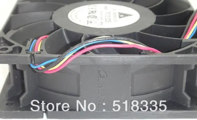 Alt view image 4 of 6 - for delta 12CM  120mm 1225 12025 120*120*25MM PWM Fan TFC1212DE 252CFM vs PFB1212UHE Most Powerful Server CaseFan