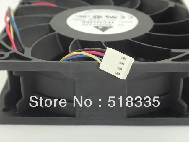 Alt view image 6 of 6 - for delta 12CM  120mm 1225 12025 120*120*25MM PWM Fan TFC1212DE 252CFM vs PFB1212UHE Most Powerful Server CaseFan