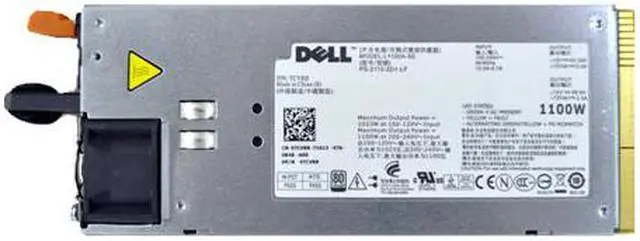 Alt view image 2 of 20 - Dell TCVRR 1100W Redundant Power Supply