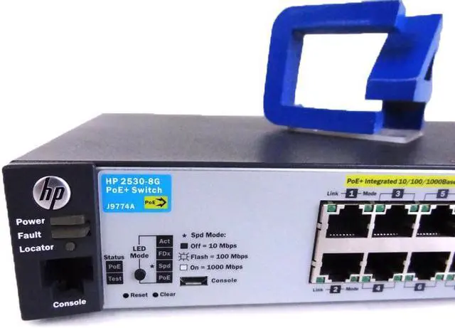 Alt view image 6 of 6 - HPE J9774A 2530-8G-PoE+ Ethernet Switch