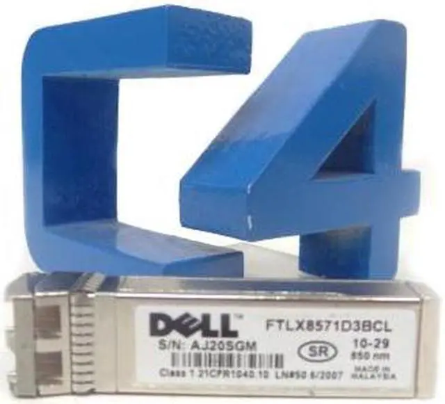 Alt view image 2 of 6 - DELL N743D  Networking Transceiver Sfp+ 10Gbe Sr 850Nm Wavelength 300M Rch