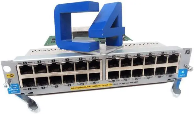 Alt view image 3 of 7 - HP J8702A ProCurve Switch 5400zl 24p 10/100/1000 PoE Module