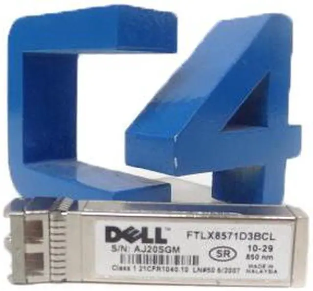 Alt view image 3 of 6 - DELL N743D  Networking Transceiver Sfp+ 10Gbe Sr 850Nm Wavelength 300M Rch