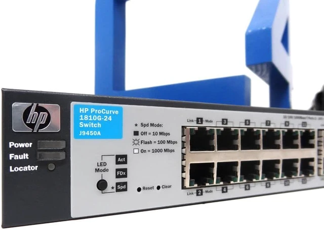 Alt view image 6 of 10 - HPE J9450A ProCurve 1810G-24 Gigabit Ethernet Switch