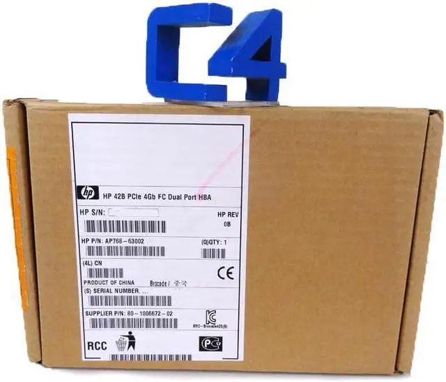 Alt view image 4 of 6 - HP AP768A 42B 4Gb Dual Port Host Bus Adapter