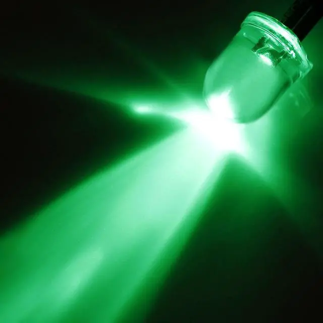Alt view image 4 of 4 - Prewired LED Light , DC 3-6V 20mA - 10mm Emerald-Green Pre-Wired Diodes Lamp 5pcs for DIY Boat Parties