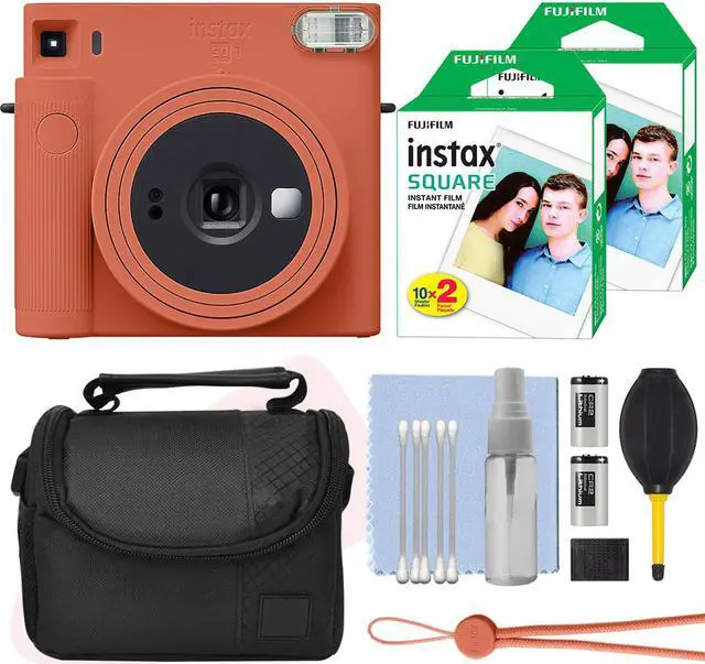 Alt view image 2 of 7 - Fujifilm Instax Square SQ1 Instant Film Camera Terracotta Orange+ 40 Film Bundle